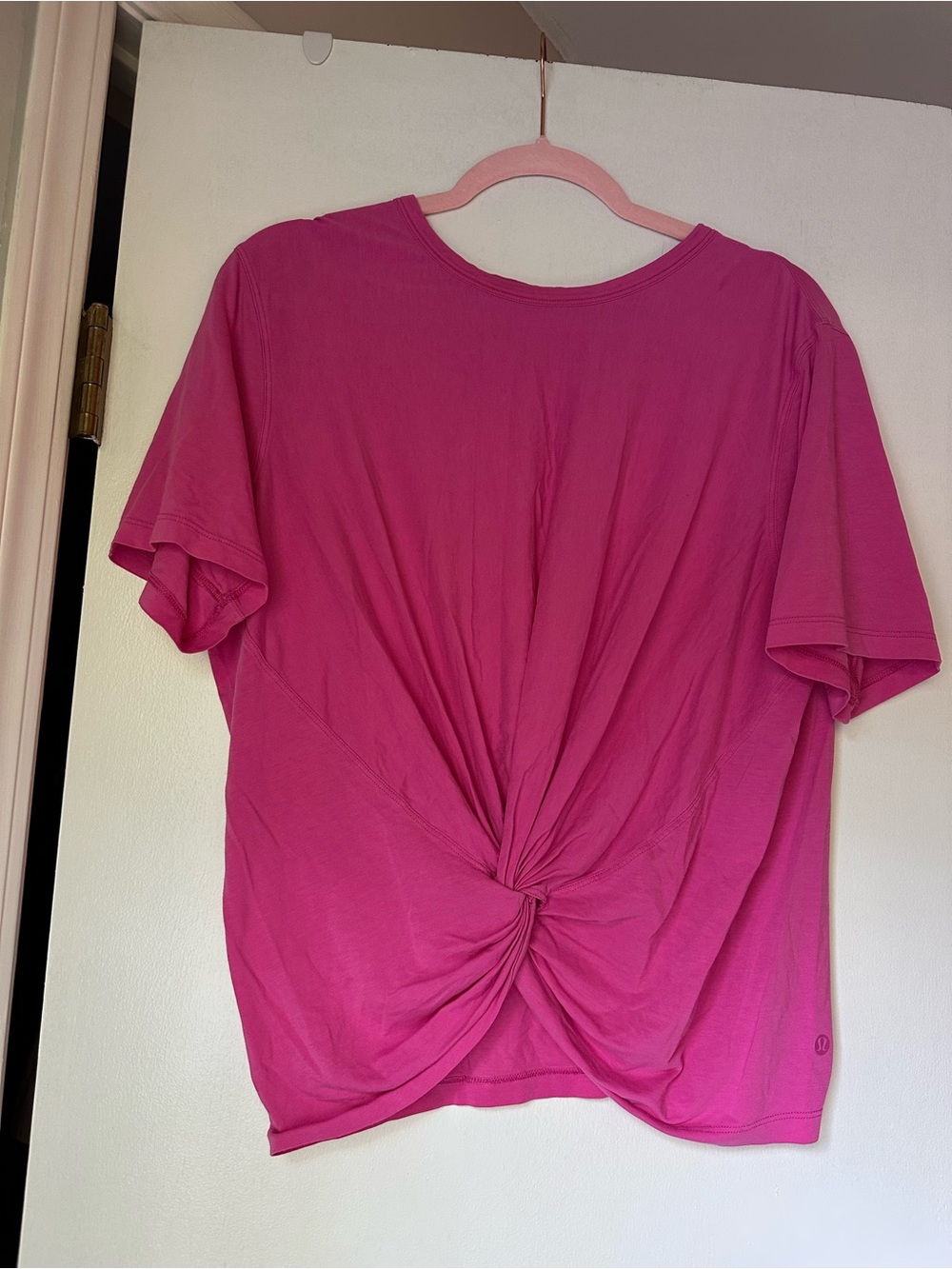 Lululemon Twist-Front Short Sleeve Top - Fuchsia Pink